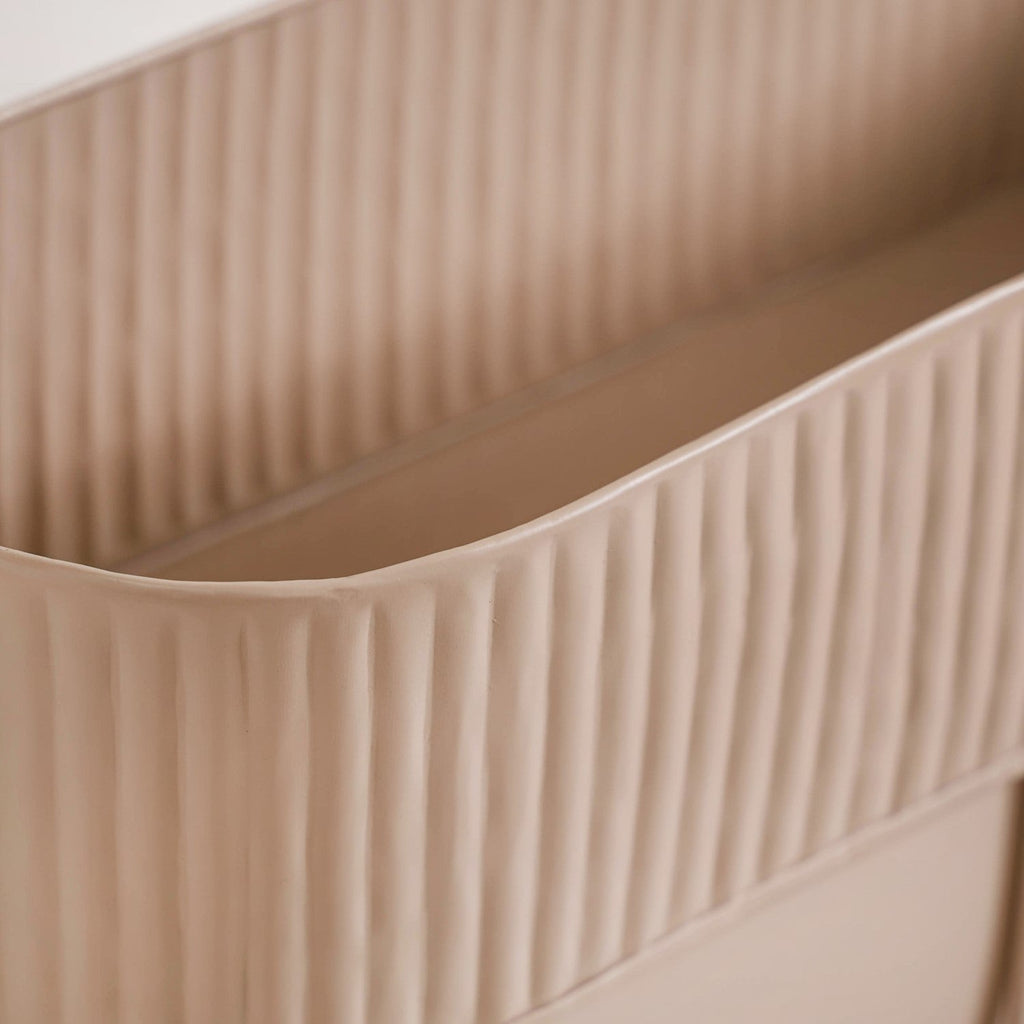 Balcony Box Planter With Stand Taupe