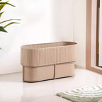 Balcony Box Planter With Stand Taupe