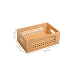Bamboo Wood Decorative Weave Storage Basket