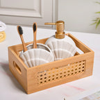 Bamboo Wood Decorative Weave Storage Basket