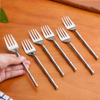 Bamboo Inspired Stainless Steel Fork Set Of 6