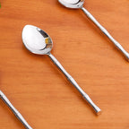 Bamboo Inspired Stainless Steel Table Spoon Set Of 6
