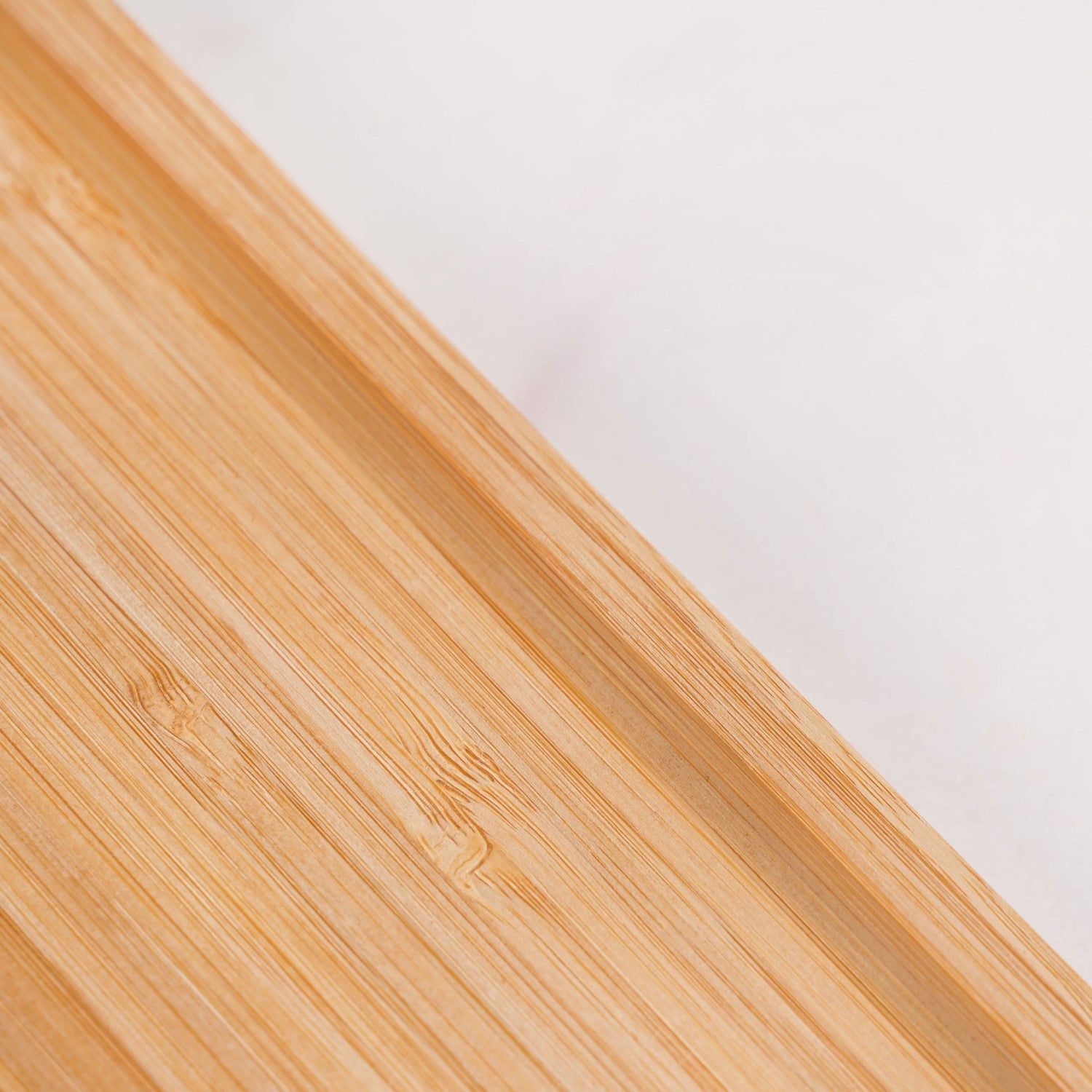 Bamboo Tray With Leather Handles 12inch