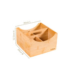 Bamboo Cutlery Caddy With Handle