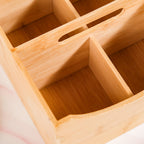 Bamboo Cutlery Caddy With Handle