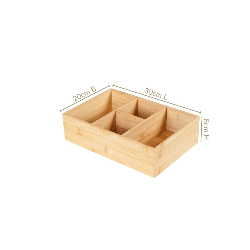 Bamboo Desk Drawer Organiser