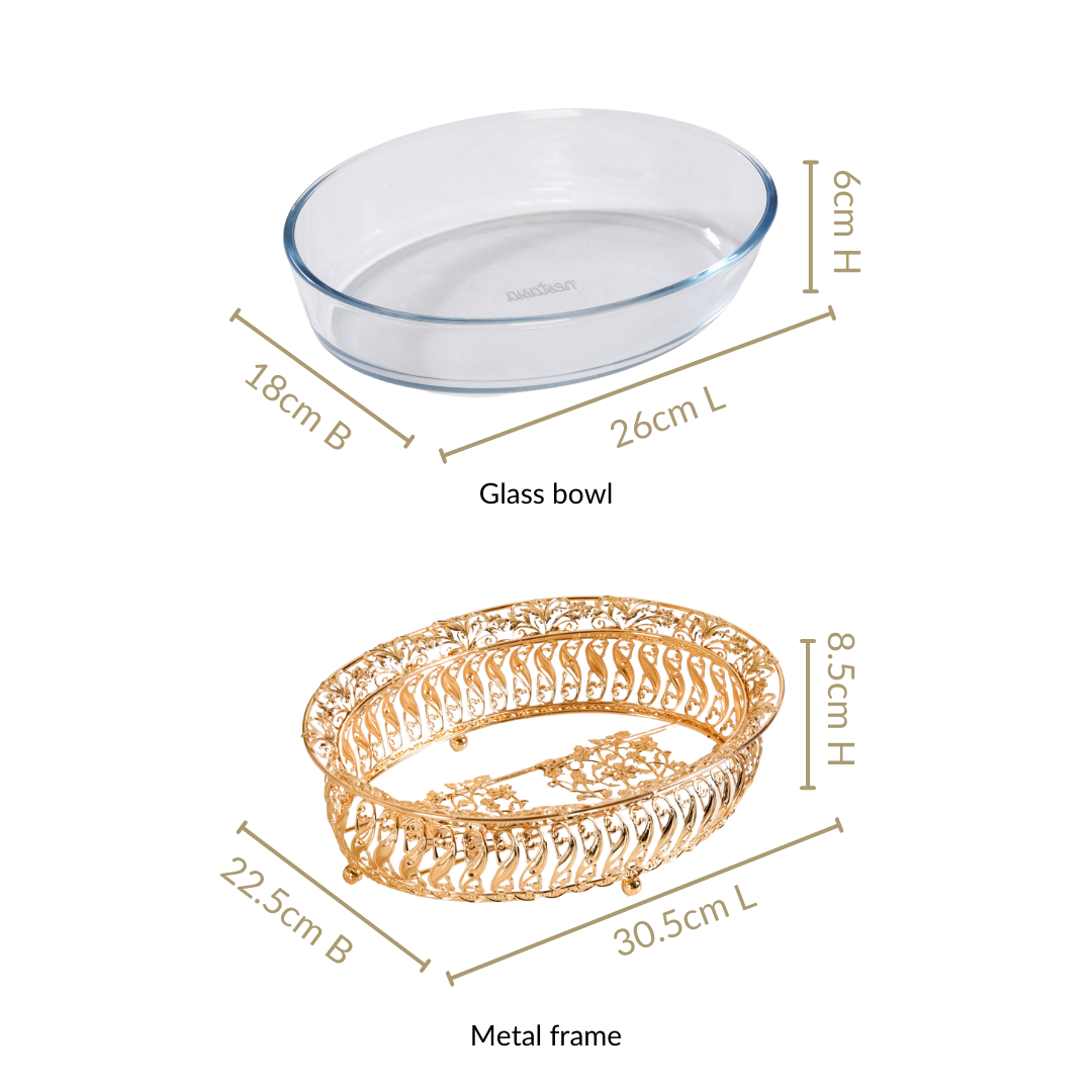 Baroque Galore Decorative Glass Bowl