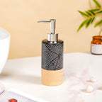 Black Beige Bathroom Accessories Set Of 3