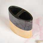 Black Beige Bathroom Accessories Set Of 3