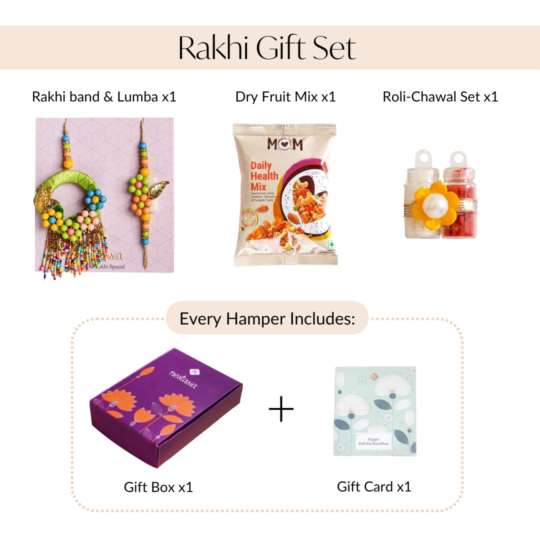 Bead And Bloom Rakhi Lumba Set