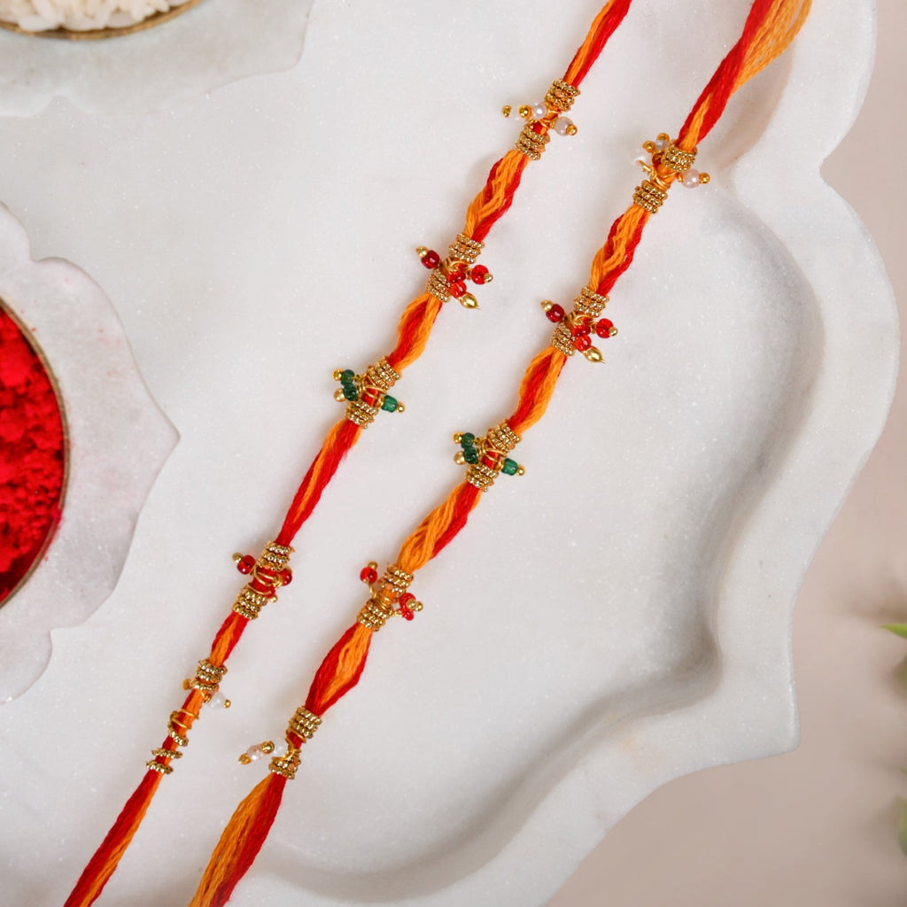 Beaded Bond Rakhi Gift Set