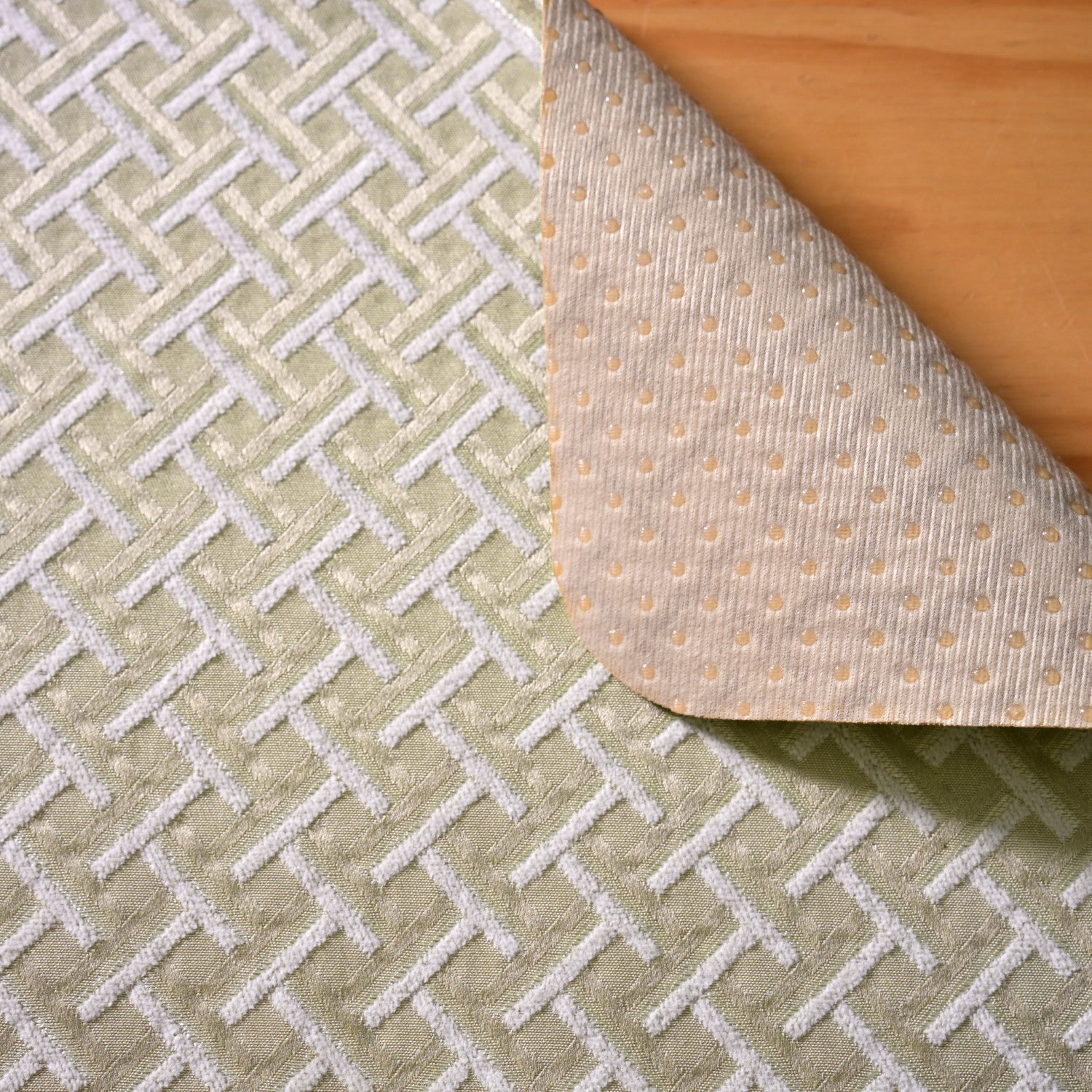 Beige Gold Chevron Tablemat Set Of 6