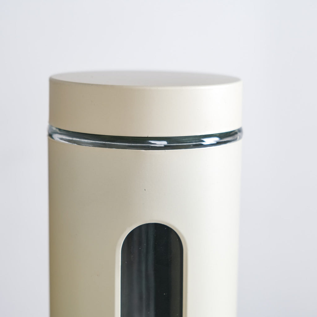 Beige Tall Kitchen Storage Canister Set Of 4 2000ml