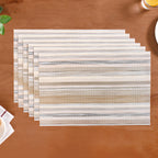 Beige and Brown Placemats Set Of 6