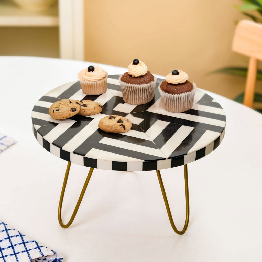 Black And White Riser Cake Stand