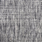 Black And White Tweed Cotton Anti Slip Floor Mat 96x53cm