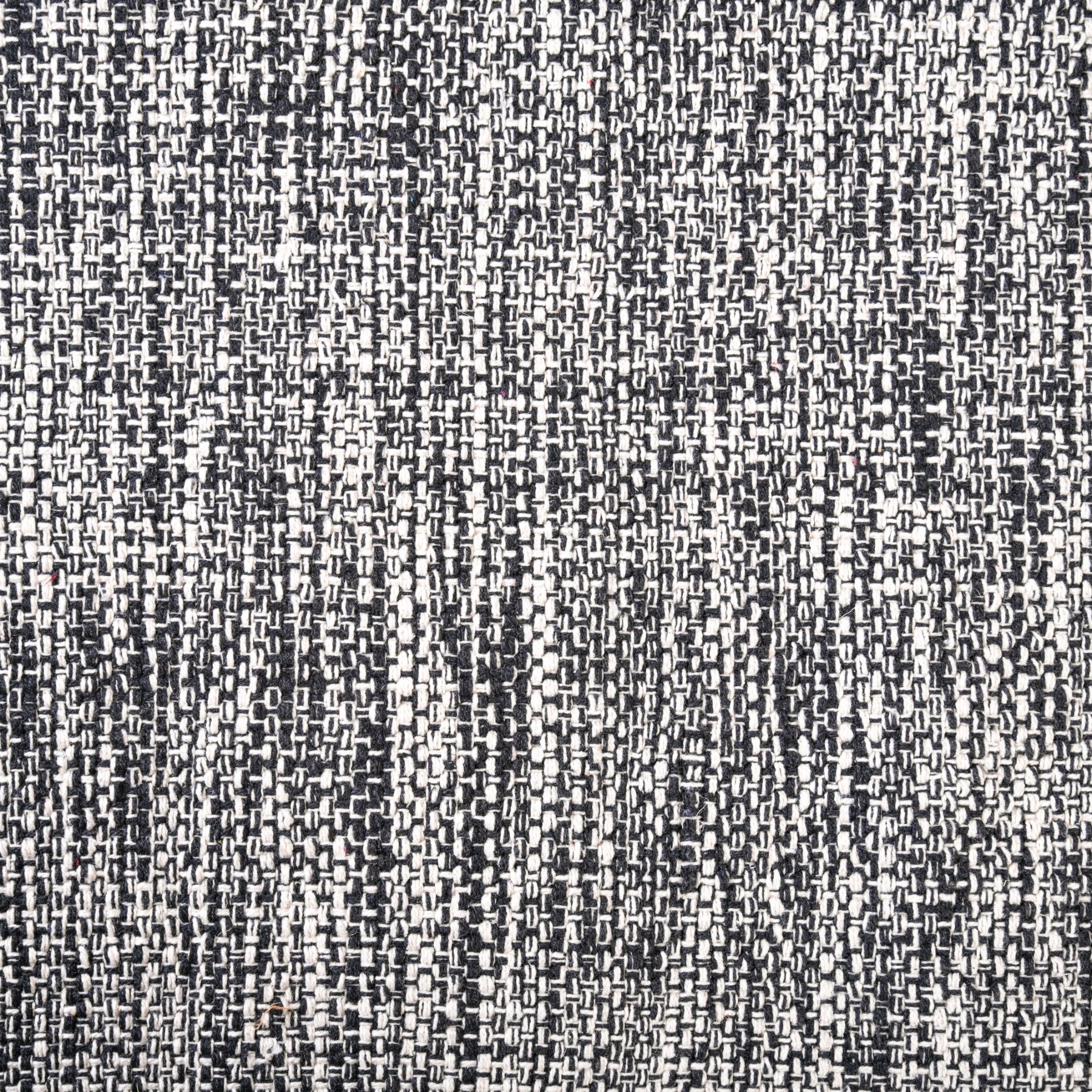 Black And White Tweed Cotton Anti Slip Floor Mat 96x53cm