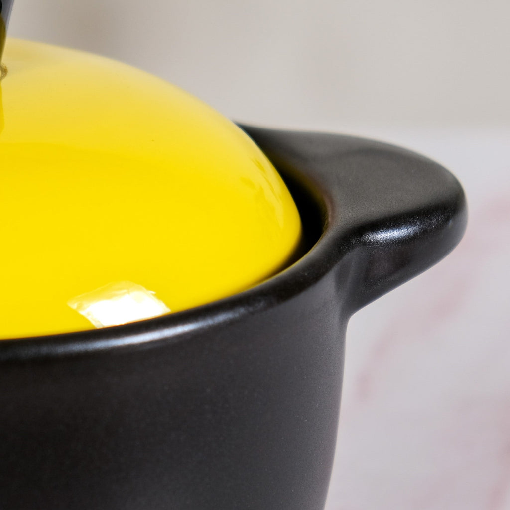 Limonelle Ceramic Cooking Pot With Lid 1200ml