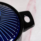 Lumea Ceramic Cooking Pot With Deep Blue Lid 2600ml