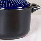 Lumea Ceramic Cooking Pot With Deep Blue Lid 2600ml