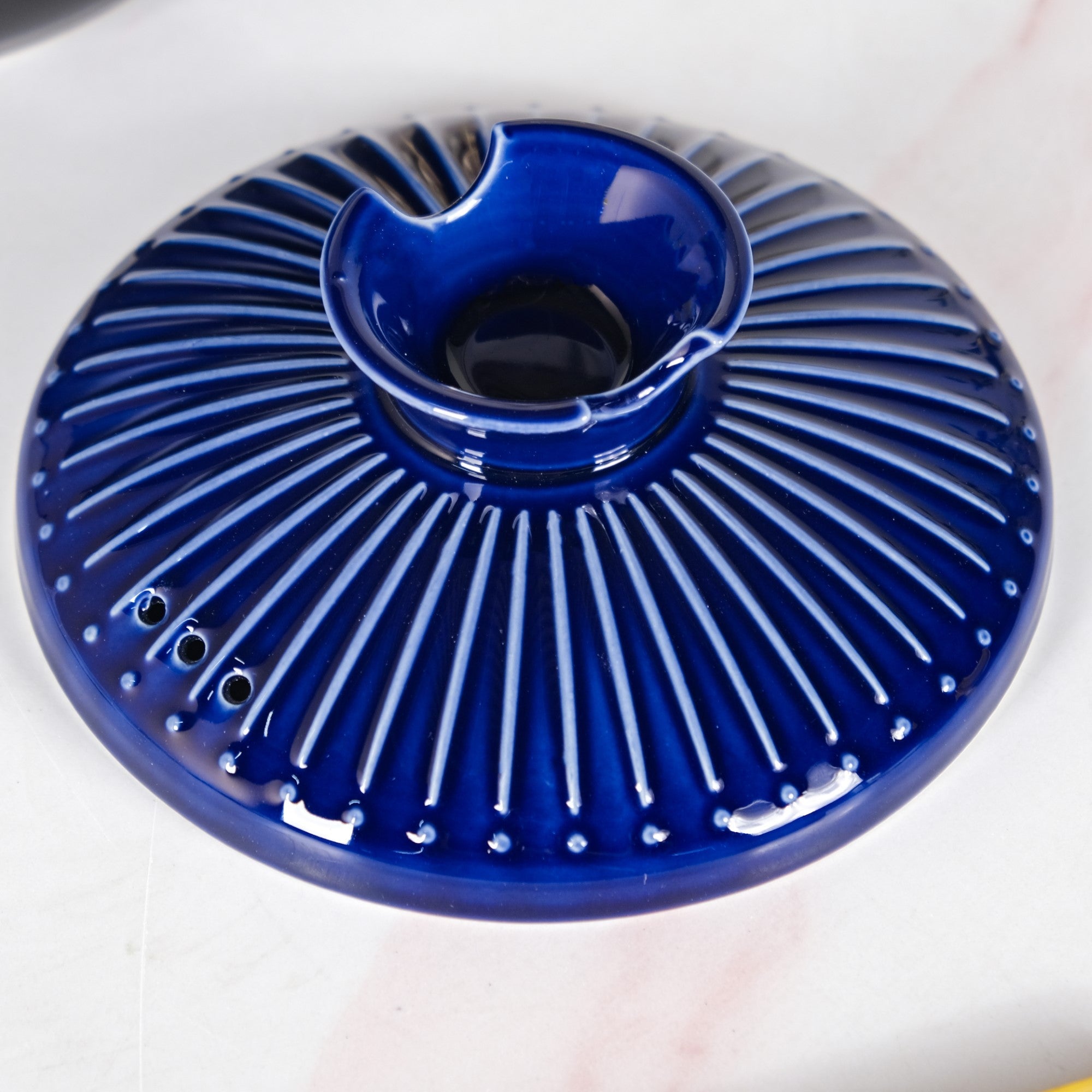 Lumea Ceramic Cooking Pot With Deep Blue Lid 2600ml