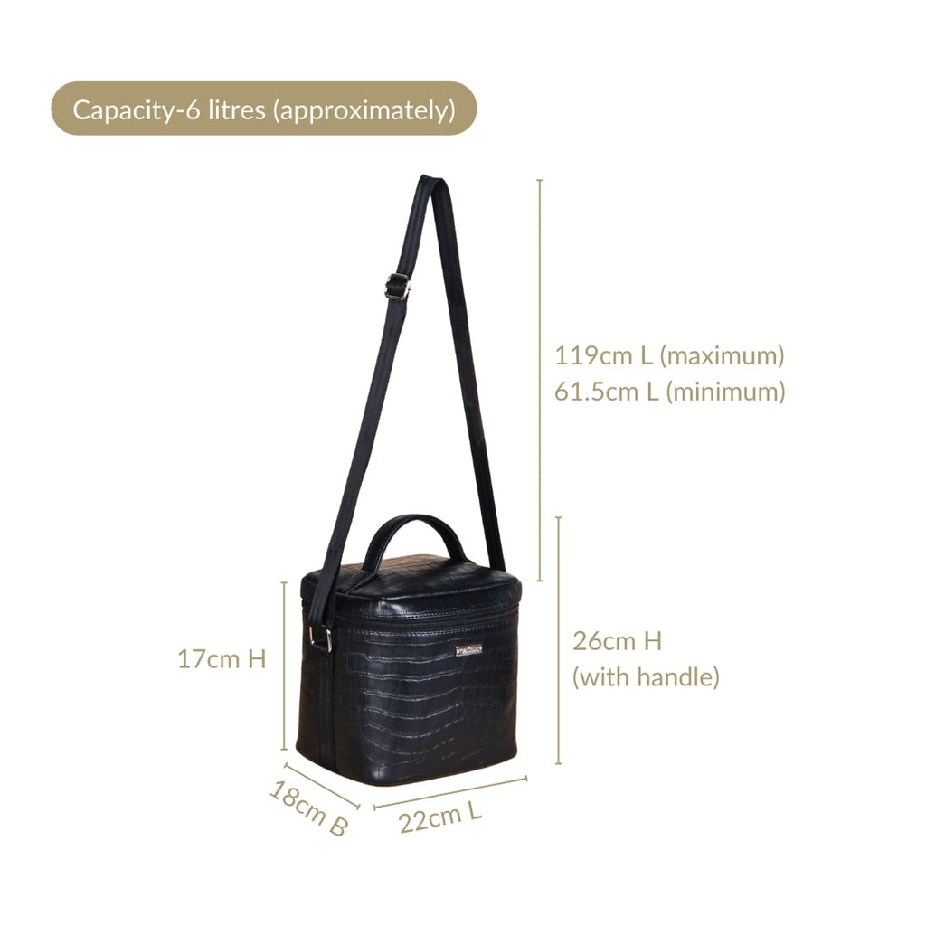 Classic Luxury Insulated Lunch Bag Black