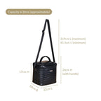Classic Luxury Insulated Lunch Bag Black