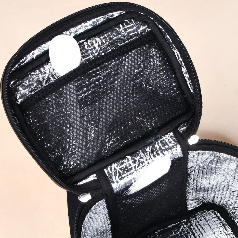 Classic Luxury Insulated Lunch Bag Black
