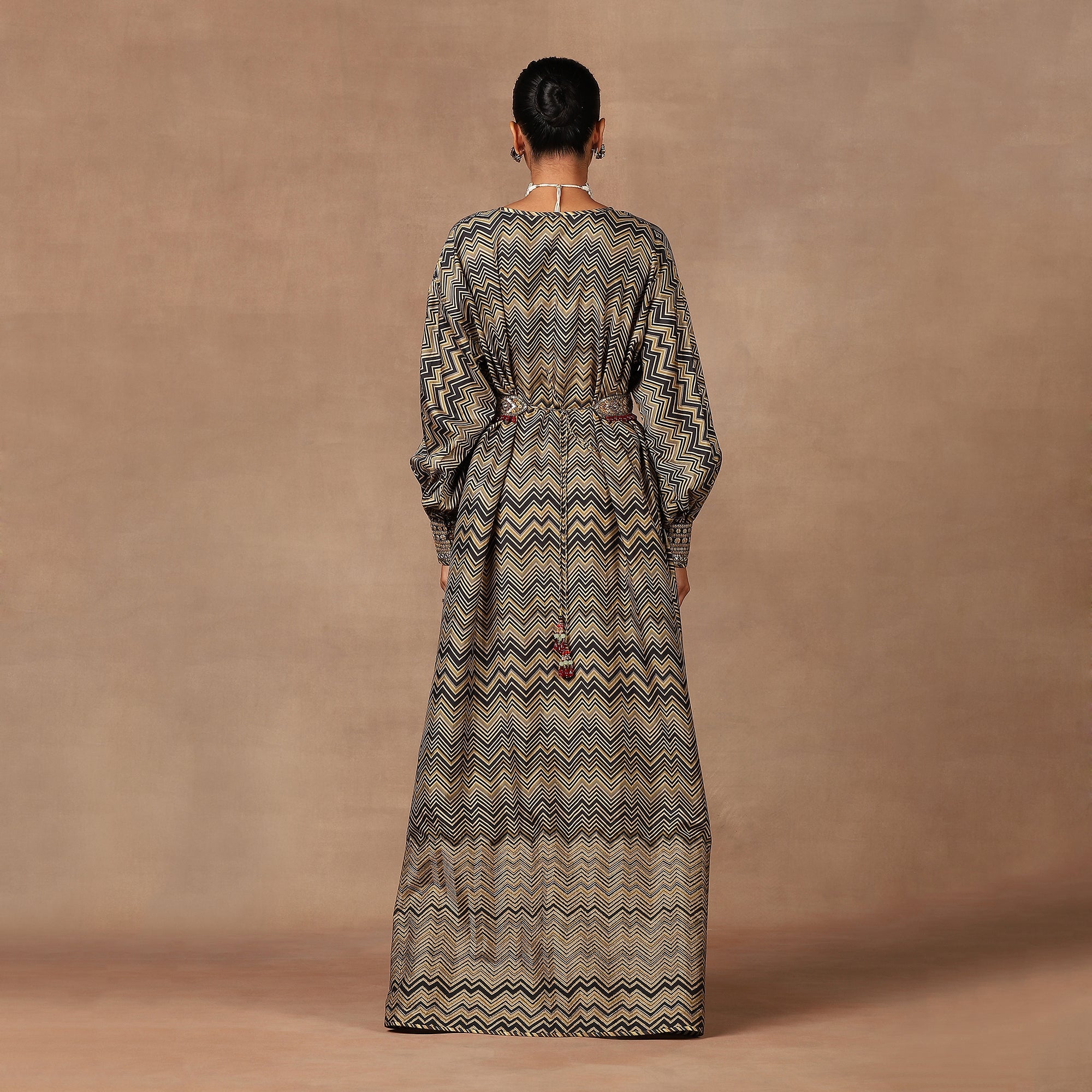 Black - Gold Kaftan Set | MURAQQA