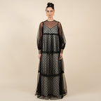 Black - Ivory Anarkali | CHAR