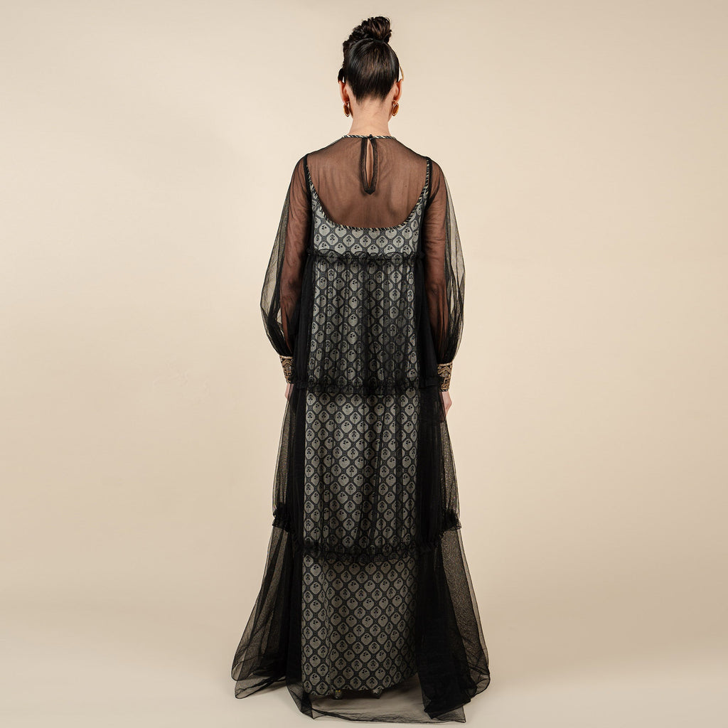 Black - Ivory Anarkali | CHAR