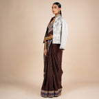 Black - Ivory Reversible IKA Jacket | PANJ