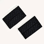 Black Quilted Car Tissue Paper Holder Set Of 2