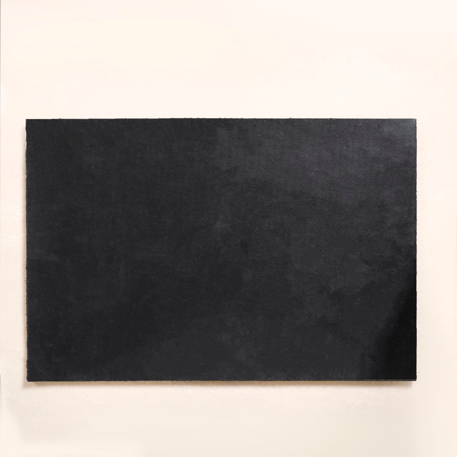 Black Floral Coir Mat 36x24 Inch