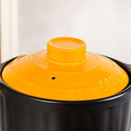 Ceramic Braising Cookpot With Orange Dome Lid 5500ml