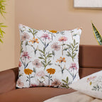 Blooming Embroidery Cotton Cushion Cover Set Of 2 40x40cm