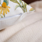 Blooming Embroidery Cotton Cushion Cover Set Of 2 40x40cm