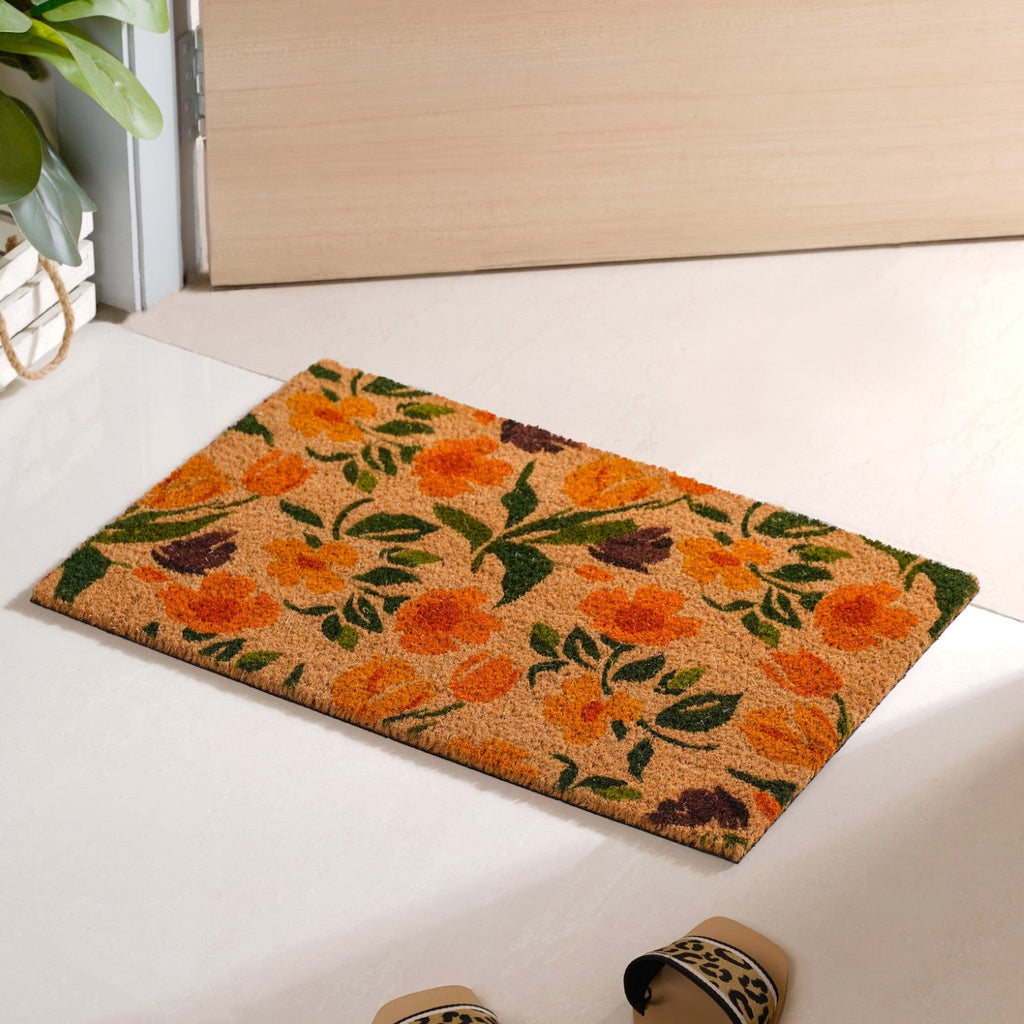 Blooming Daffodils Printed Coir Doormat 24x16 Inch