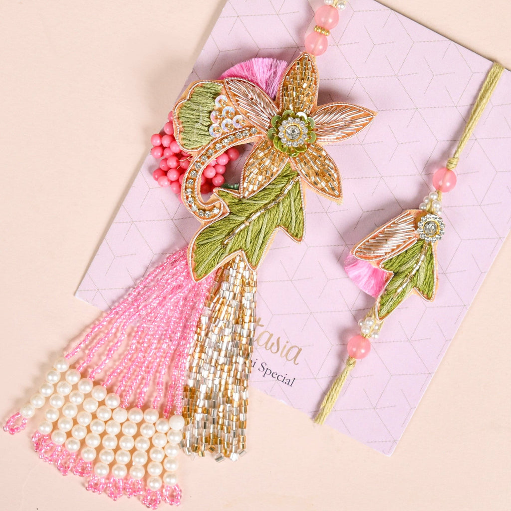 Blossom Bond Rakhi Lumba Gift Set