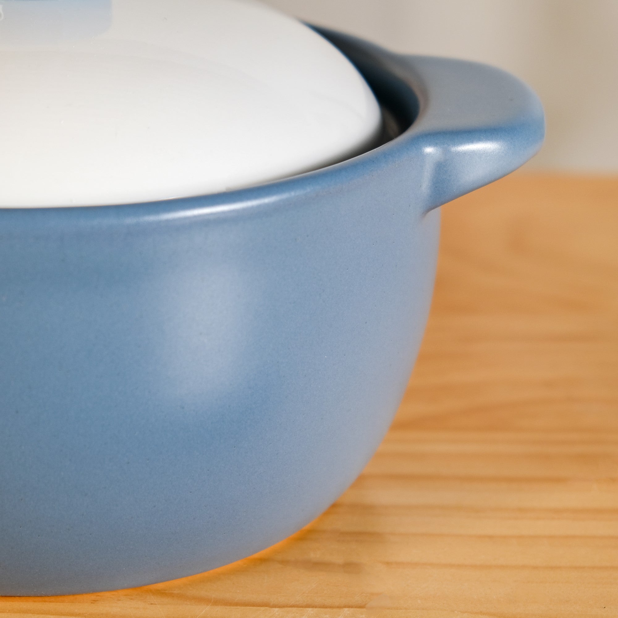 KindlePot Stovetop Ceramic Cookware Blue White 2300ml