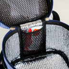 Blue Checked Lunch Bag With Insulation
