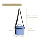 Blue Gingham Insulated Lunch Bag