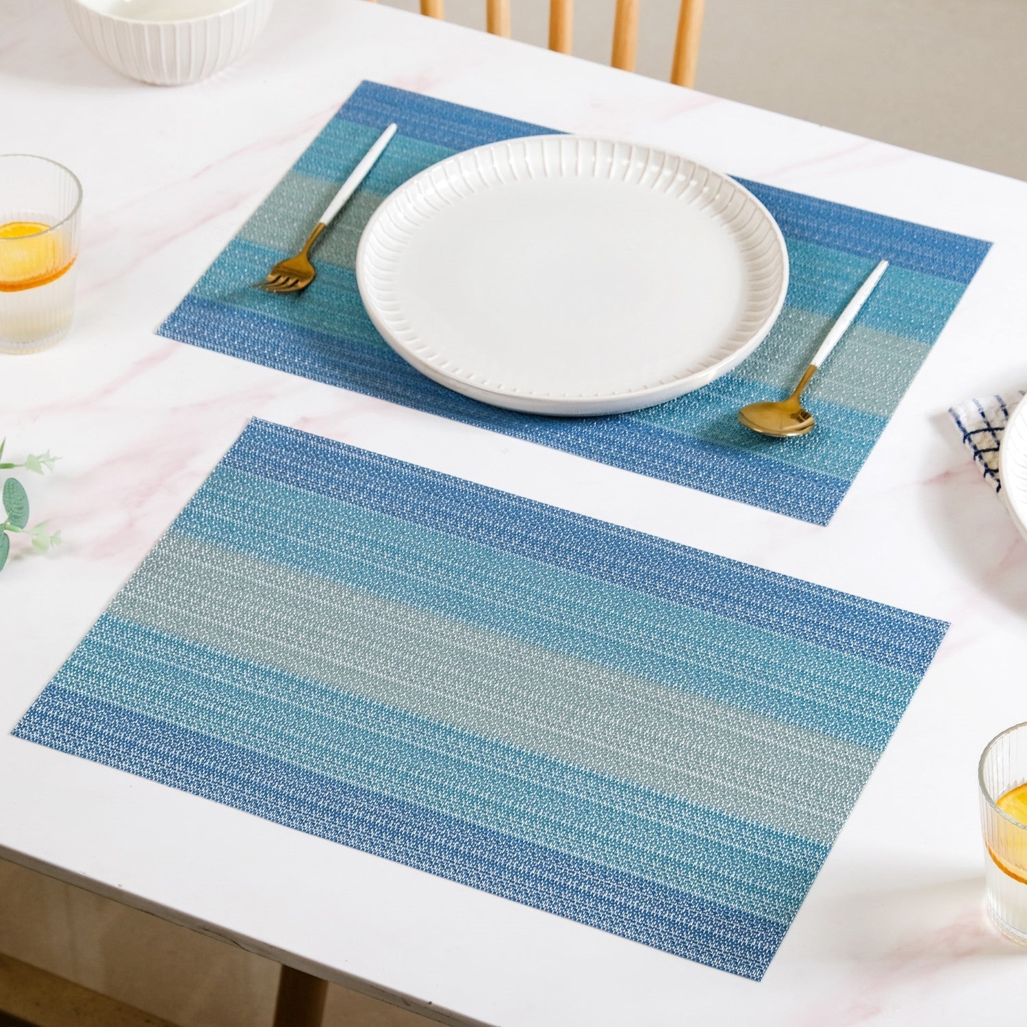 Blue Hues Dining Table Mat Set Of 6