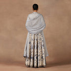 Blue - Ivory Anarkali Set | MURAQQA