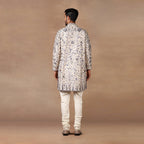 Blue - Ivory Kurta Set | MURAQQA