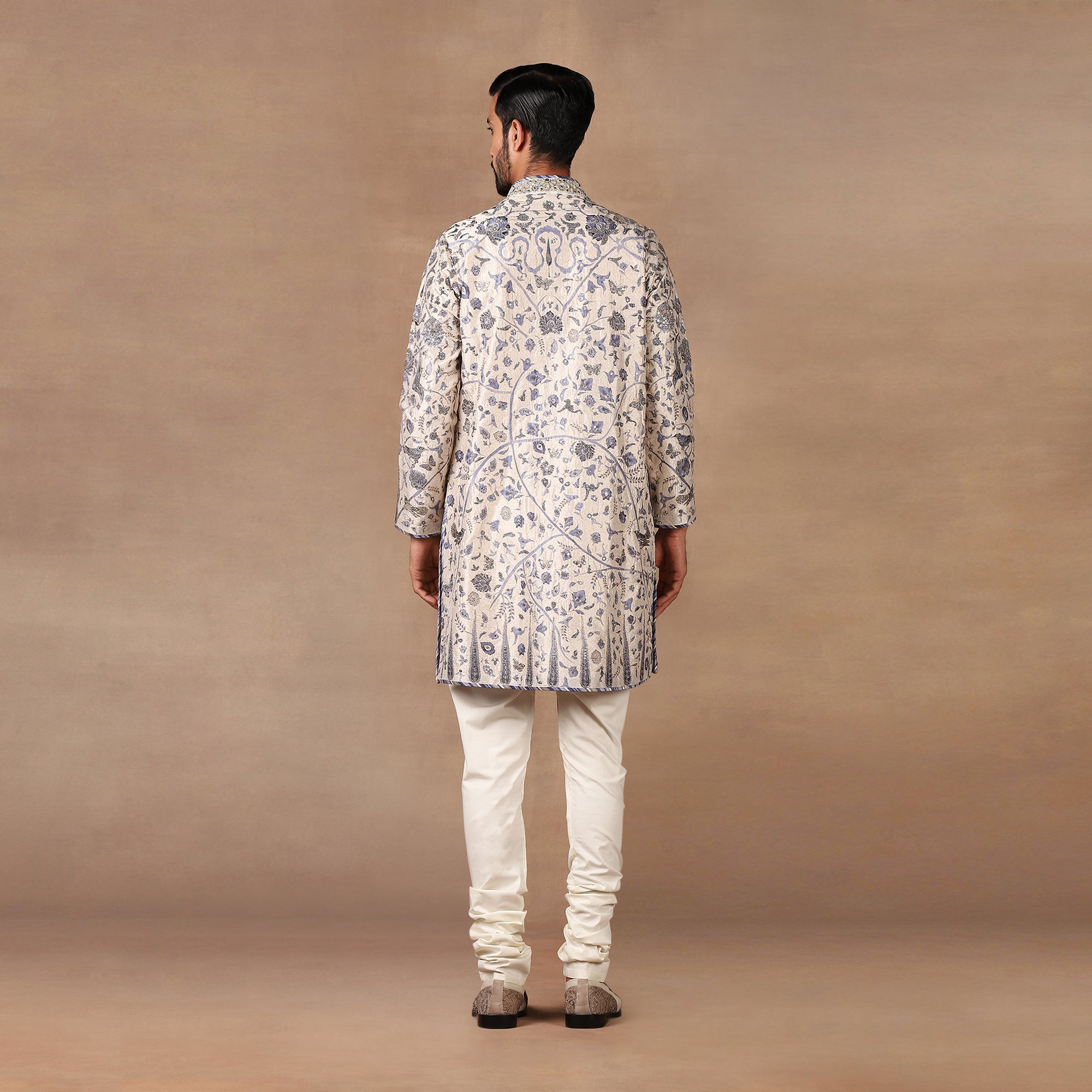 Blue - Ivory Kurta Set | MURAQQA