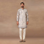 Blue - Ivory Kurta Set | MURAQQA