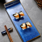 Blue Long Plate