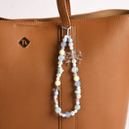 Blue Sea Waves Trendy Phone Lanyard