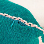 Bluebell Blush Cushion Covers With Looped Edging Set Of 2